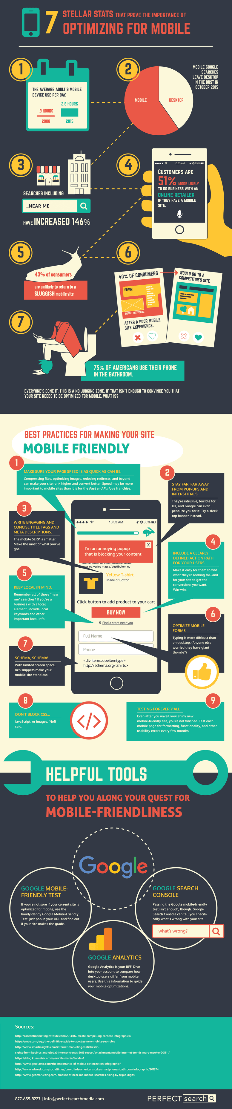 How to Optimize For Mobile in A New Mobile First World Infographic