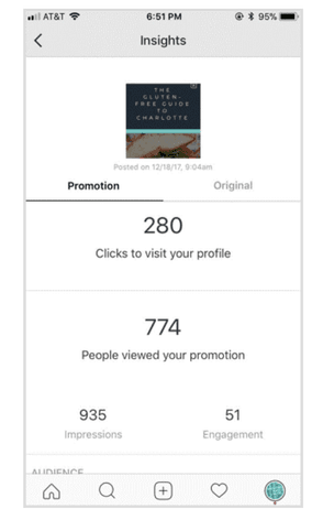 Screenshot of Paid Promotions Data