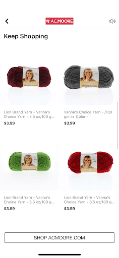 a.c. moore yarn shopping page