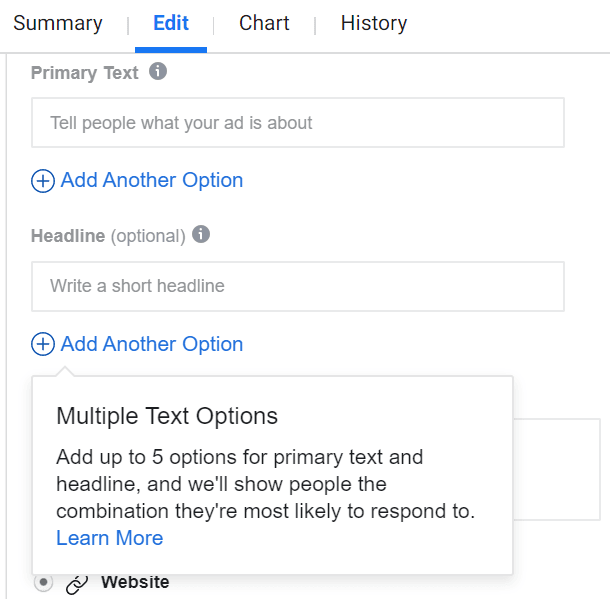 Facebook ads manager