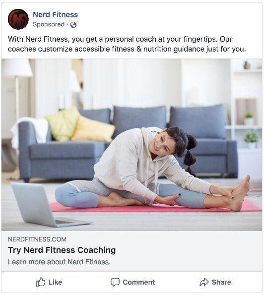 Nerd Fitness Ad