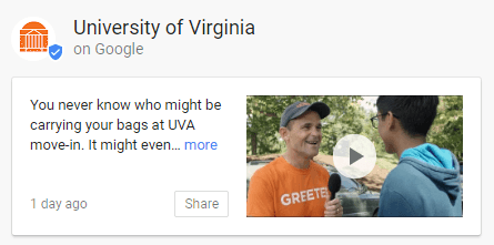 University of Virginia College Post