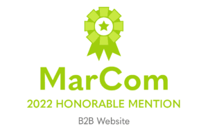MarCom Honorable Mention 2022 B2B Website Award